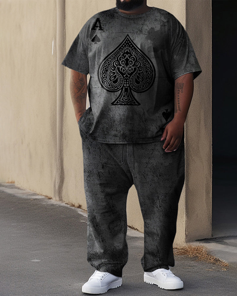 Big & Tall Graphic Two-piece Set for big men view 1