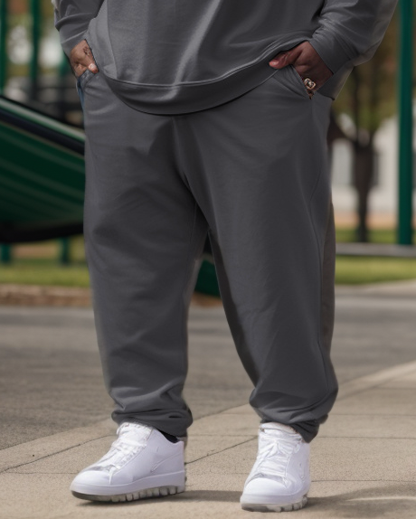 Big & Tall Graphic Hoodie Sweatpants Set for big men view 3