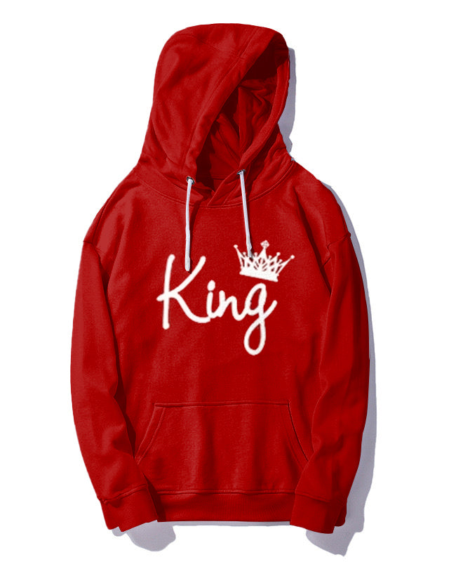 Big & Tall Red Graphic Hoodie Sweatpants Set for big men view 8