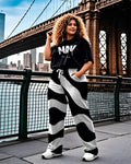 Big & Tall Graphic T-Shirt Pants Set for big men view 1
