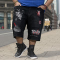 Big & Tall Denim Graphic Graffiti Jeans for big men view 1