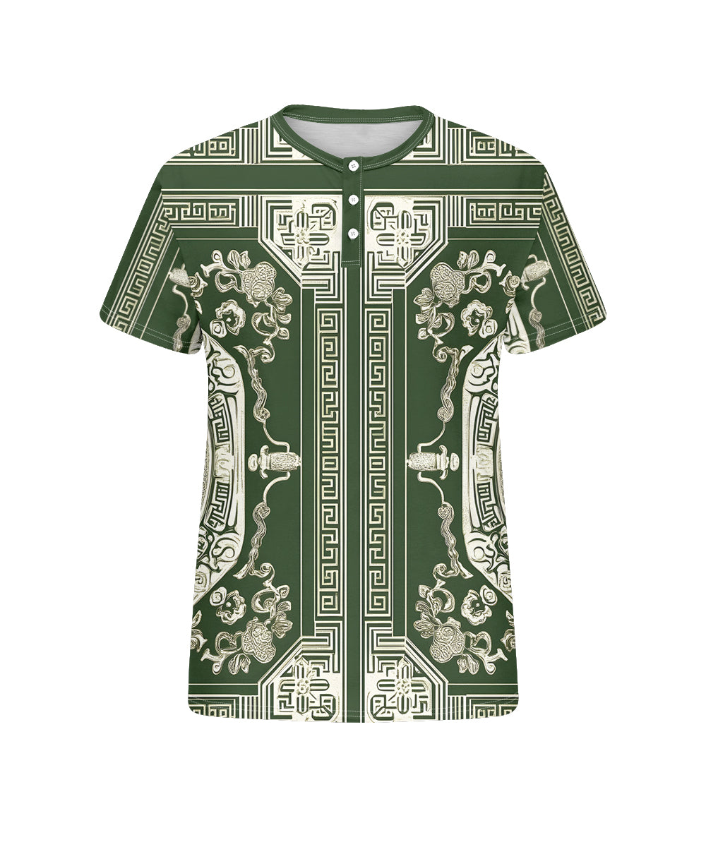 Big & Tall Green Vintage T-Shirt for big men view 4