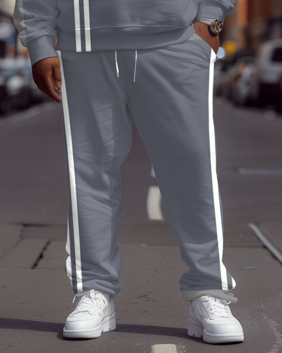 Big & Tall Graphic Hoodie Sweatpants Set for big men view 3