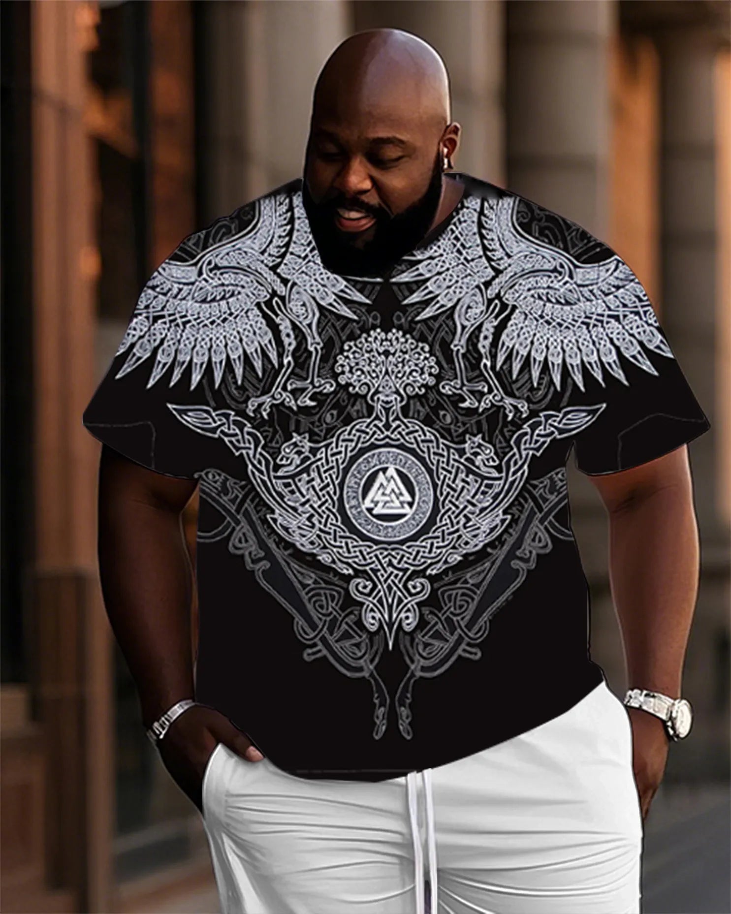 Big & Tall Streetwear T-Shirt for big men view 1