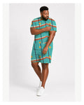 Big & Tall Canyon Drift Digital Print T-Shirt and Shorts Set Set