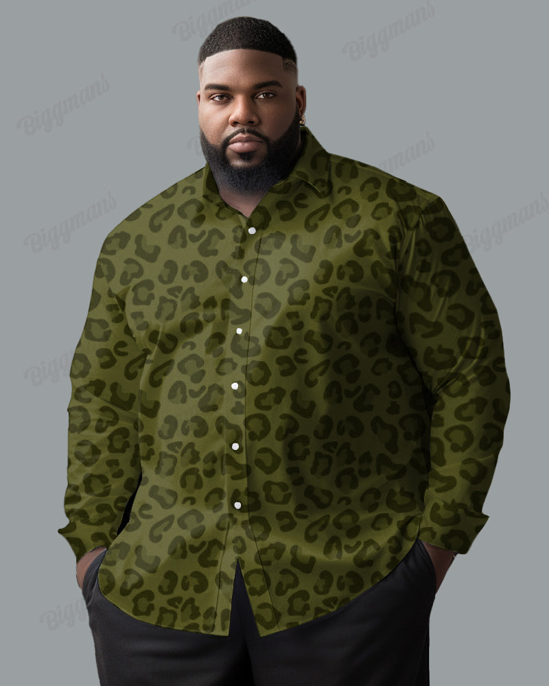 Big & Tall Graphic Long Sleeve Shirt for big men view 2