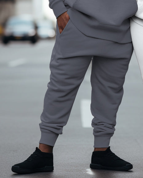 Big & Tall Graphic Hoodie Sweatpants Set for big men view 5