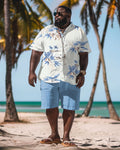 Big & Tall Hawaiian Graphic Jeans for big men view 1