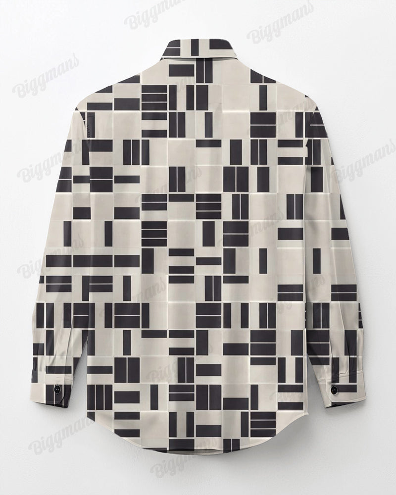 Big & Tall Geometric Two-piece Set for big men view 4