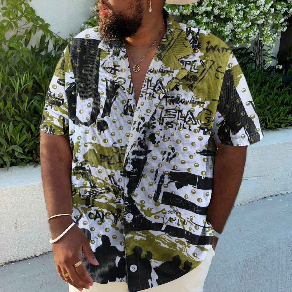 Big & Tall Vintage Short Sleeve Shirt for big men view 2