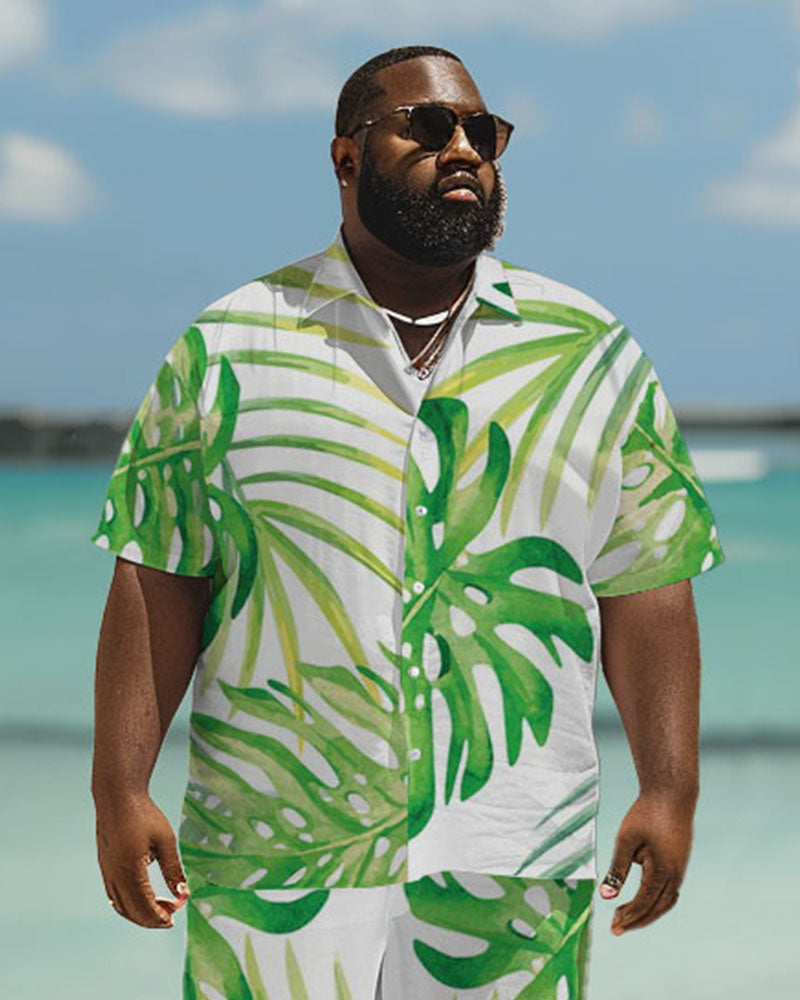 Big & Tall Hawaiian Graphic Jeans for big men view 2