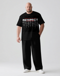 Big & Tall Streetwear T-Shirt Pants Set for big men view 1