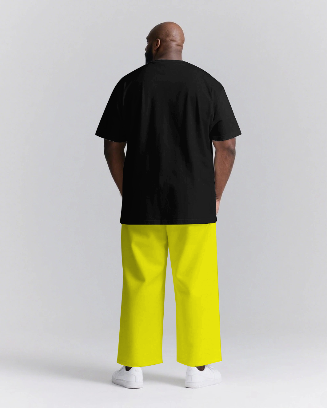 Big & Tall Streetwear T-Shirt Pants Set for big men view 3