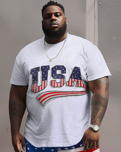 Big & Tall Graphic Two-piece Set for big men view 3