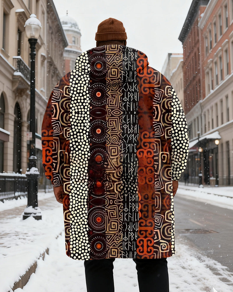 Big & Tall Geometric Hoodie for big men view 3