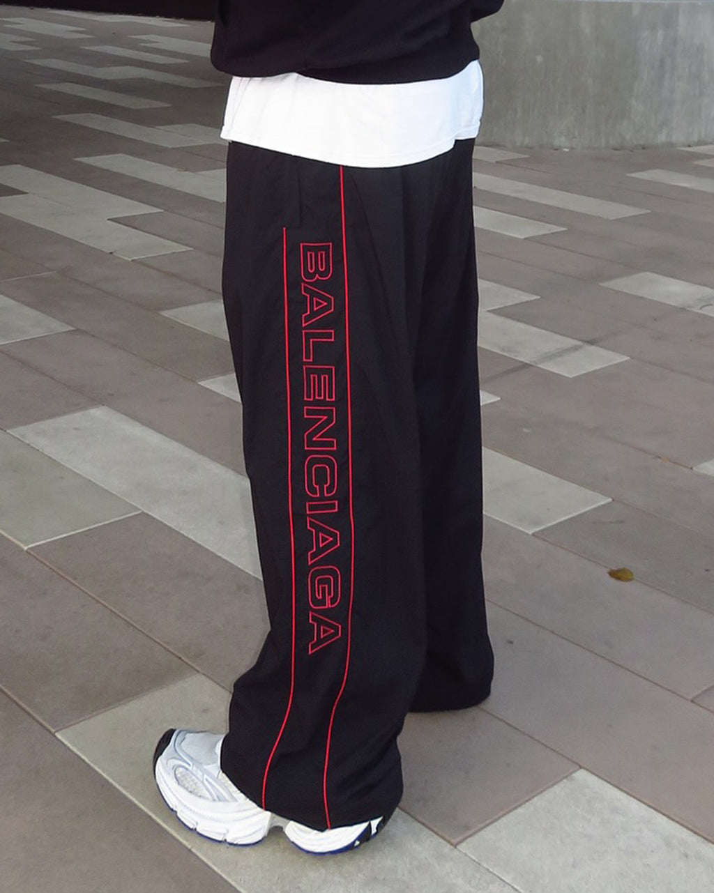 Big & Tall Striped Graphic Athletic Pants for big men view 2