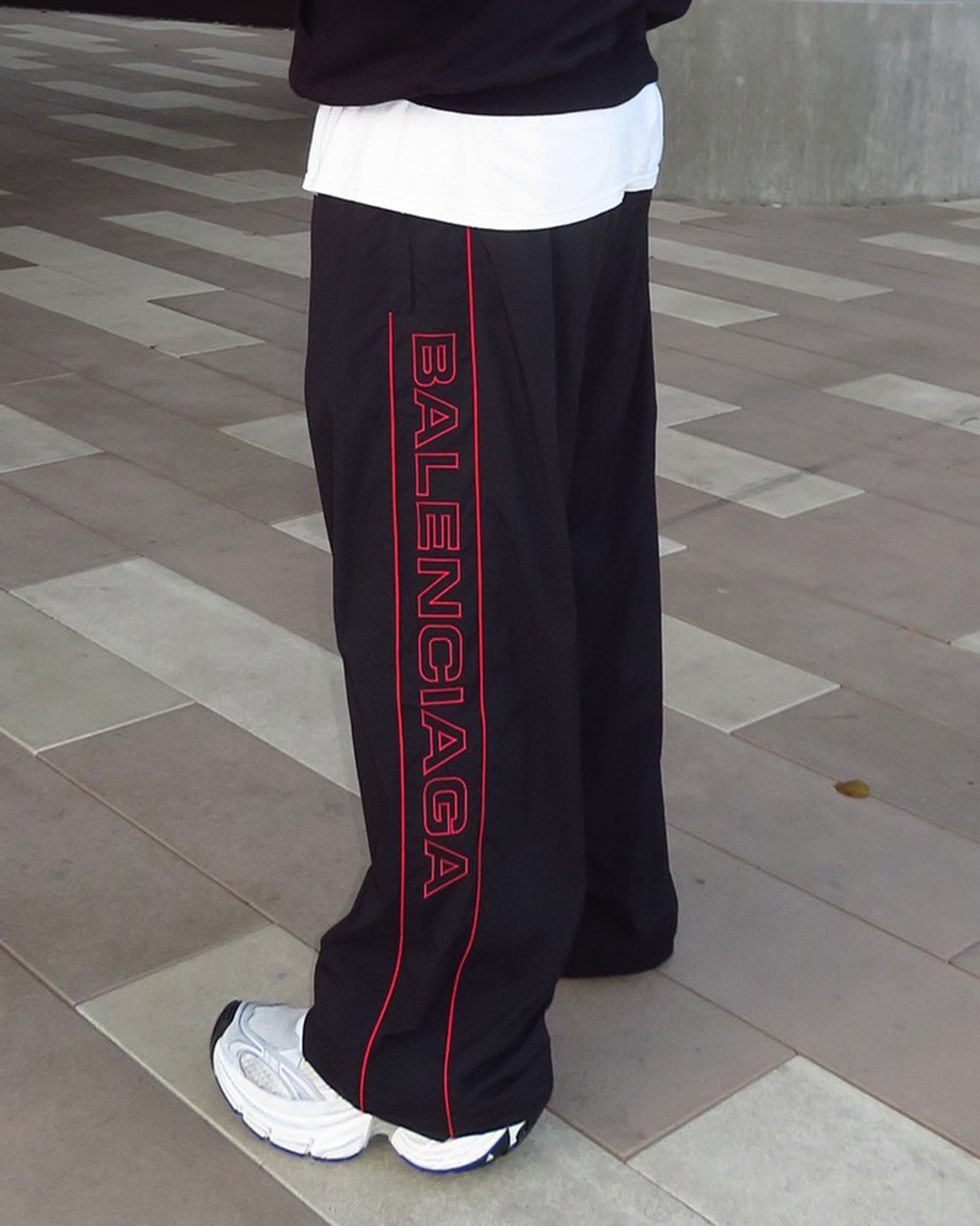 Big & Tall Striped Graphic Athletic Pants for big men view 2