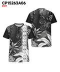 Big & Tall Black White Gradient T-Shirt for big men view 3