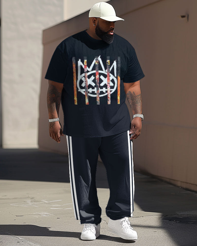 Big & Tall Graphic Graffiti Two-piece Set for big men view 1