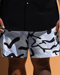 Big & Tall Graphic Camouflage Jeans for big men view 3
