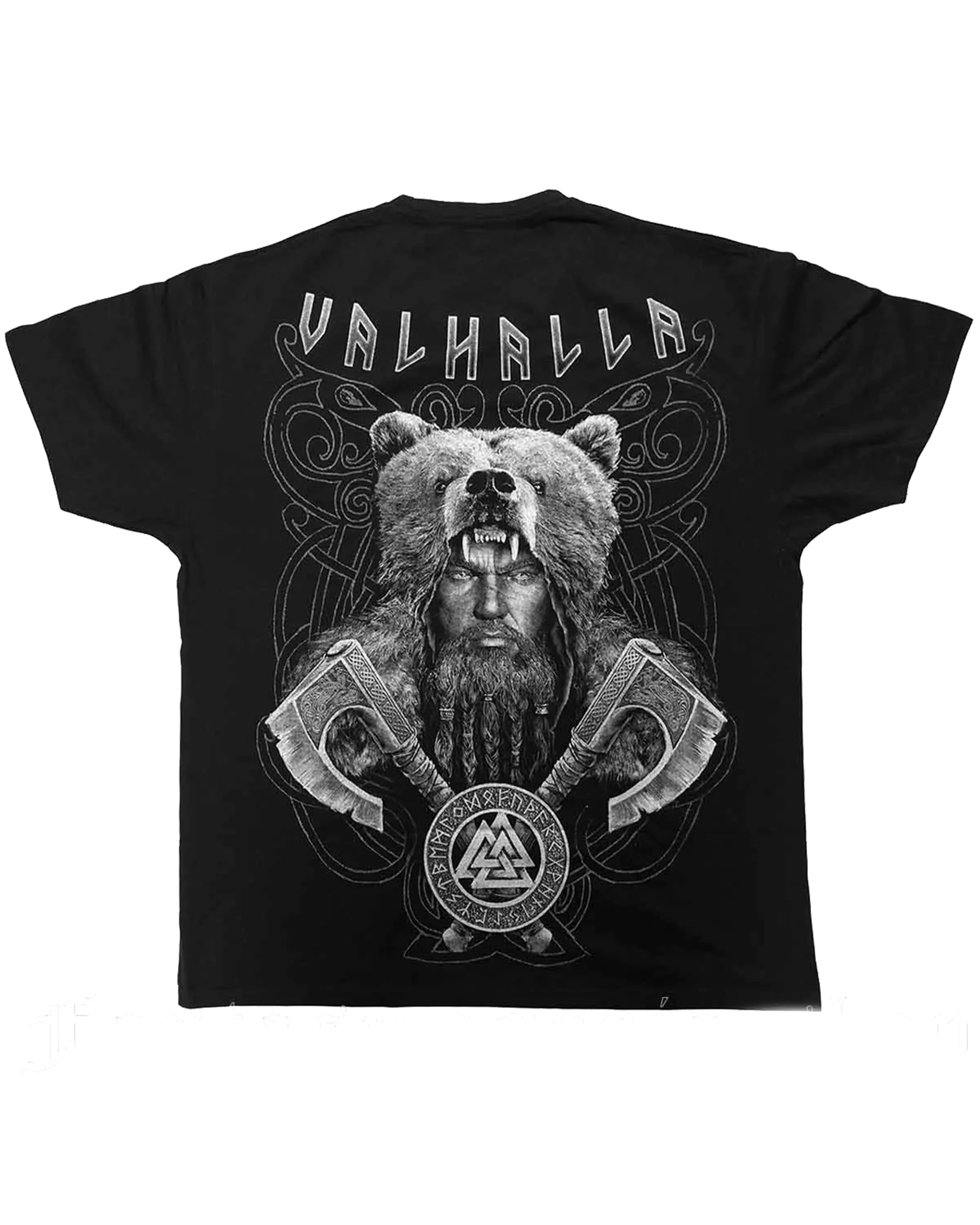 Big & Tall Black Graphic T-Shirt for big men view 2