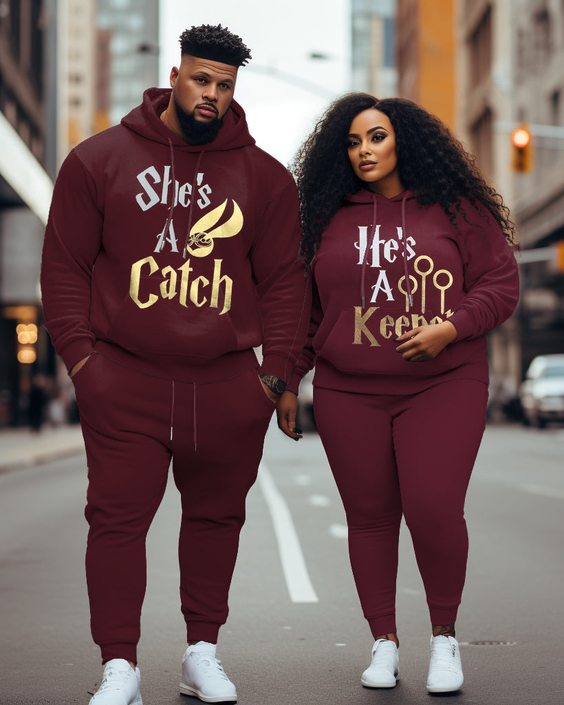 Big & Tall Hoodie Sweatpants Set for big men view 1