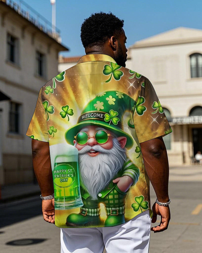 Big & Tall Streetwear Short Sleeve Shirt for big men view 2
