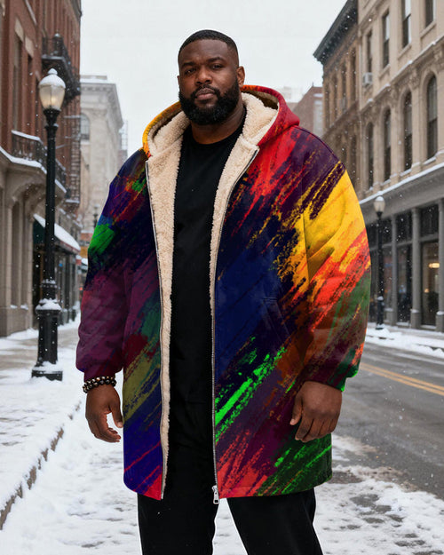 Big & Tall Graphic Graffiti Hoodie for big men view 2
