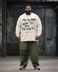 Big & Tall Graphic Graffiti T-Shirt Pants Set for big men view 1