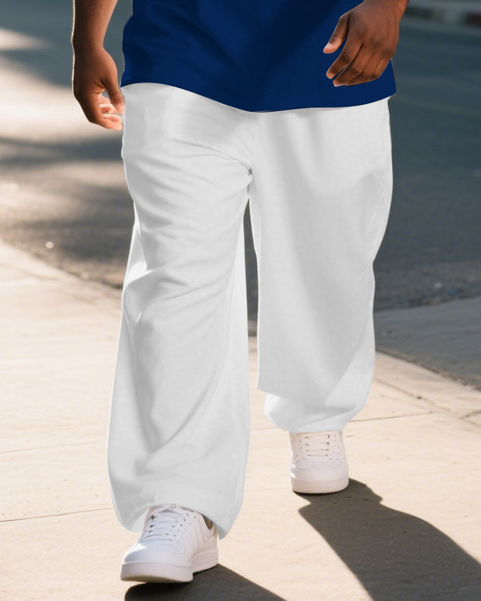 Big & Tall Graphic T-Shirt Pants Set for big men view 3