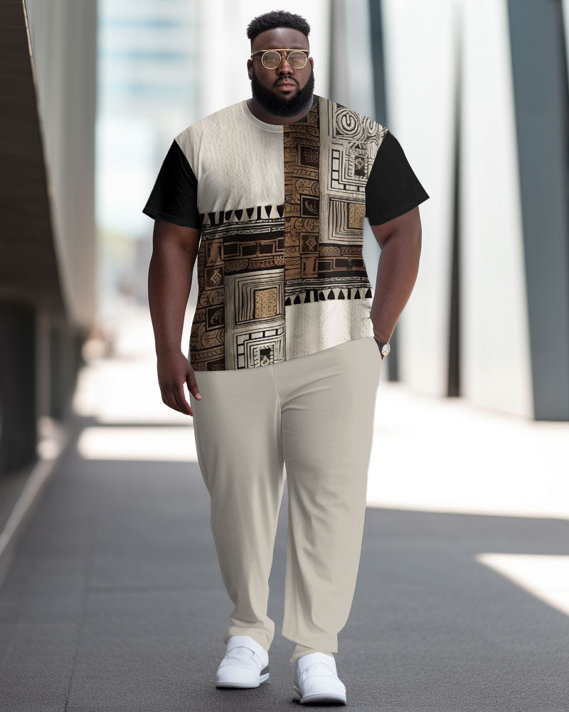 Big & Tall Streetwear Two-piece Set for big men view 1