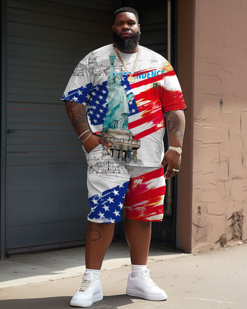 Big & Tall Graphic Two-piece Set for big men view 2