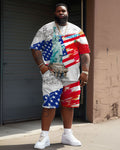 Big & Tall Graphic Two-piece Set for big men view 2