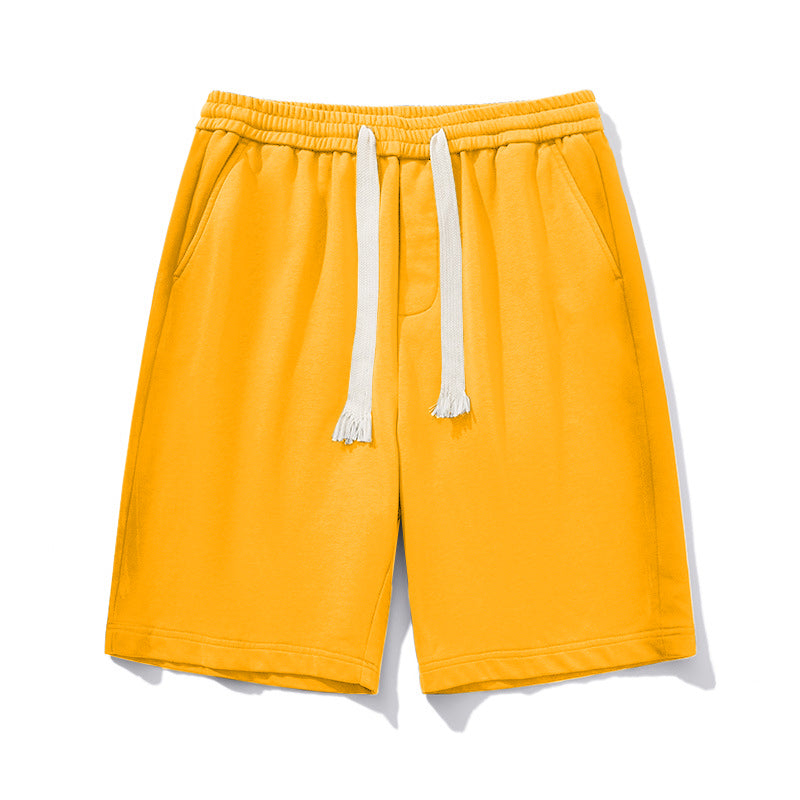 Big & Tall Solid Color Streetwear Athletic Shorts for big men view 3