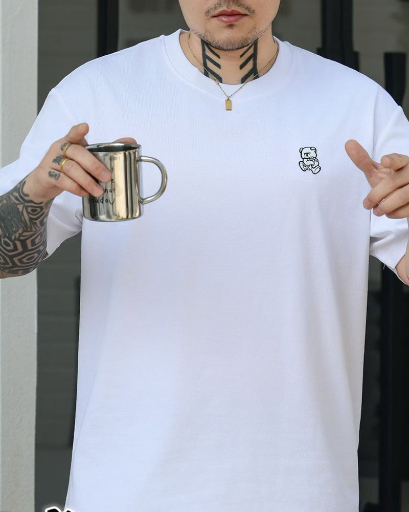 Big & Tall Striped Streetwear T-Shirt for big men view 4