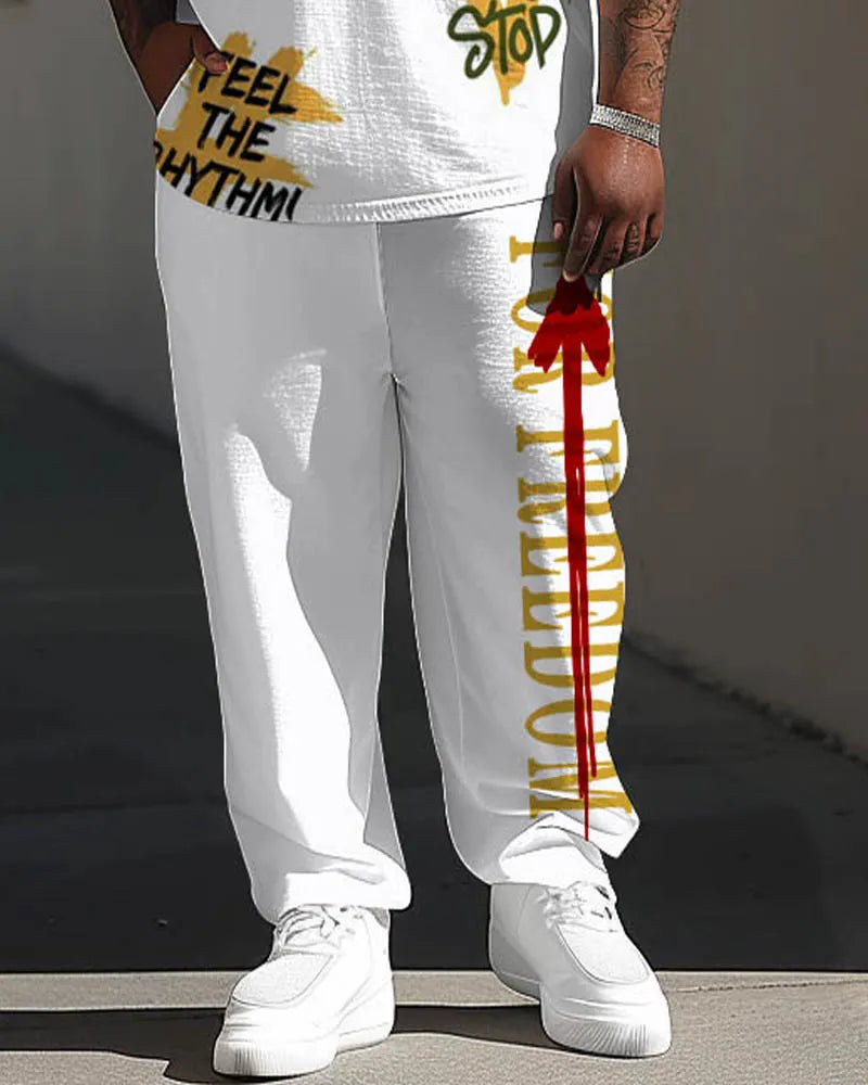 Big & Tall Streetwear Two-piece Set for big men view 3