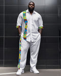 Big & Tall Graphic T-Shirt Pants Set for big men view 1