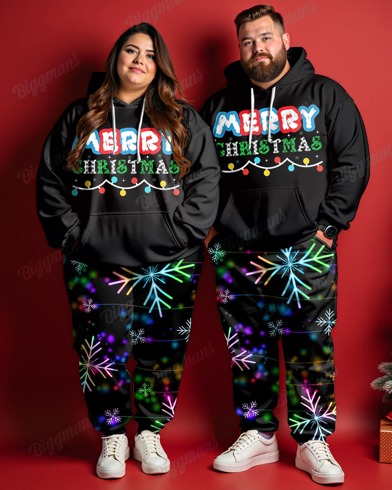 Big & Tall Graphic Hoodie Sweatpants Set for big men view 1