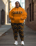 Big & Tall Colorblock Graphic Hoodie Sweatpants Set for big men view 1