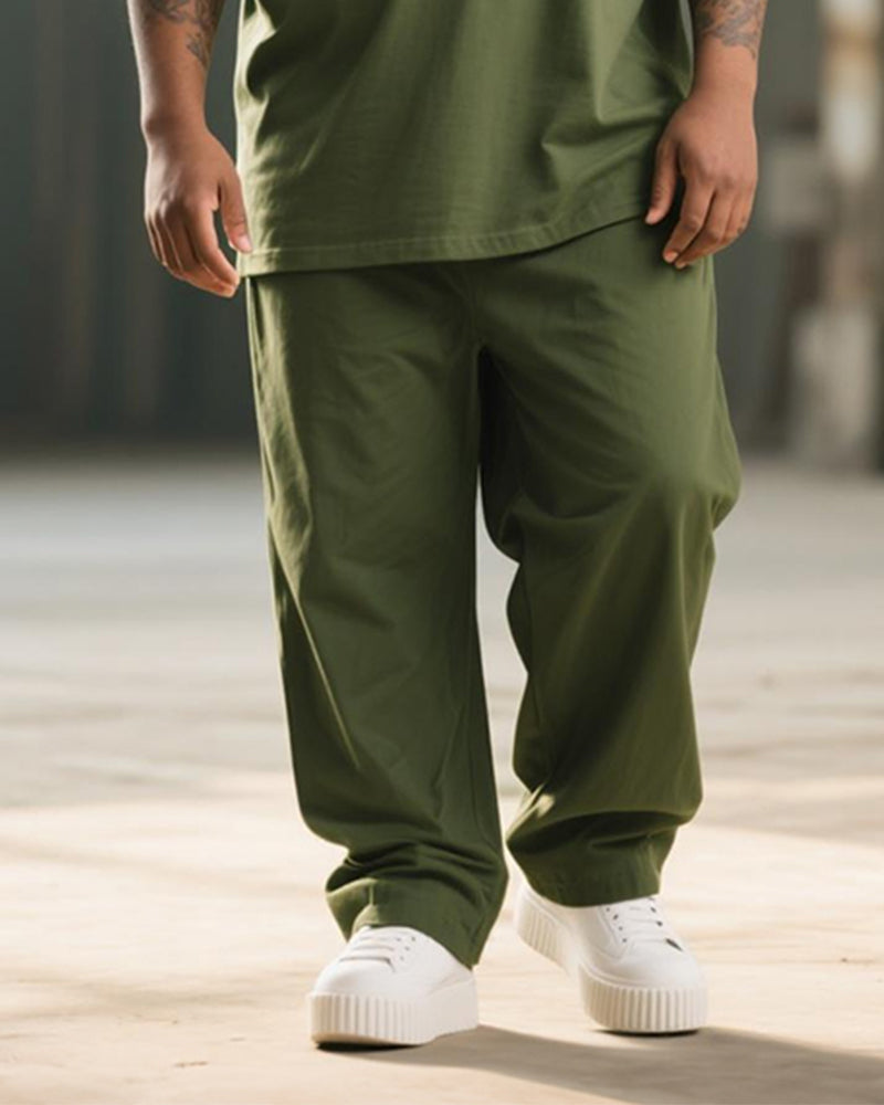 Big & Tall Graphic T-Shirt Pants Set for big men view 3