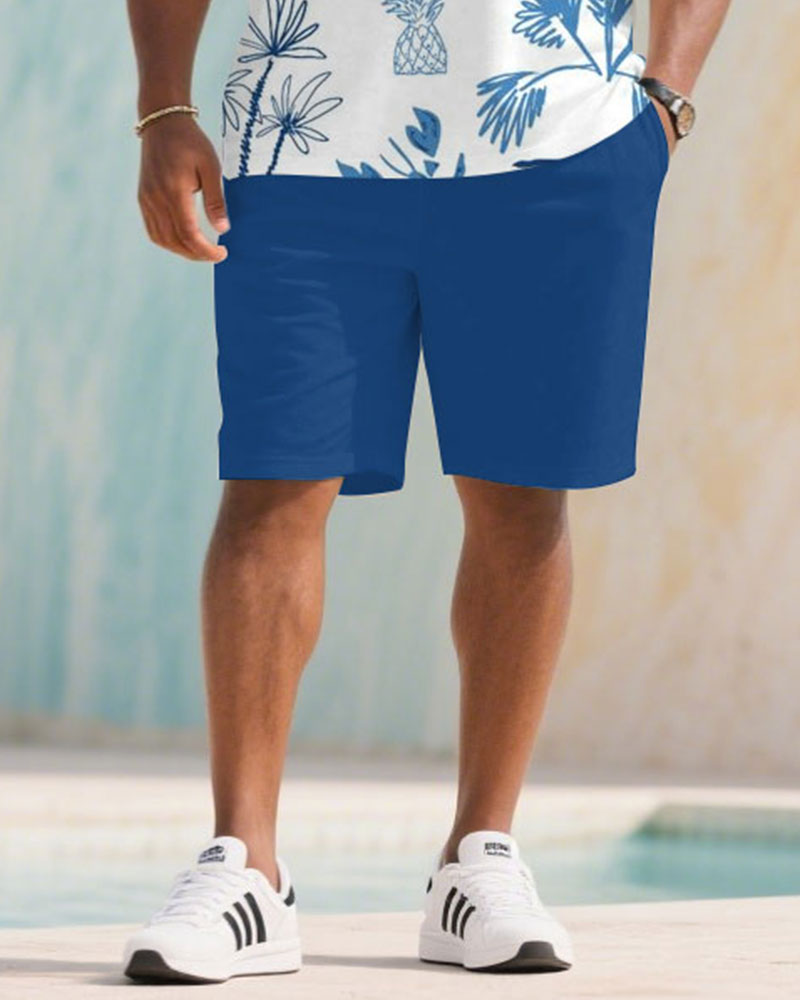 Big & Tall Blue Graphic Jeans for big men view 3