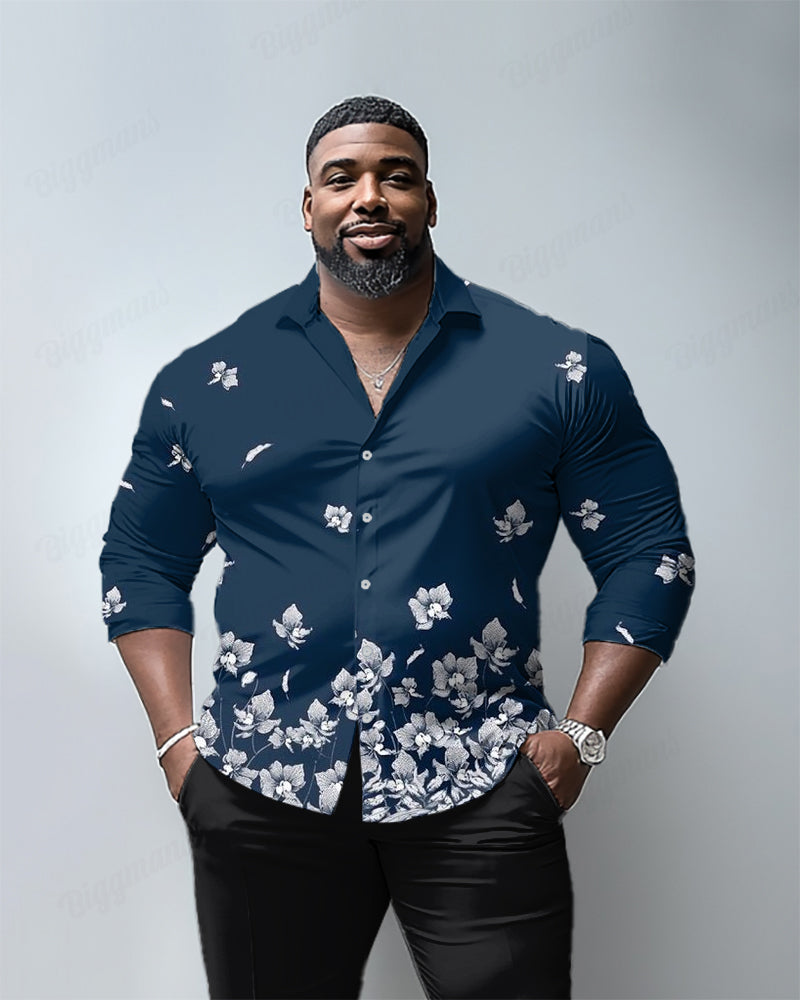 Big & Tall Floral Two-piece Set for big men