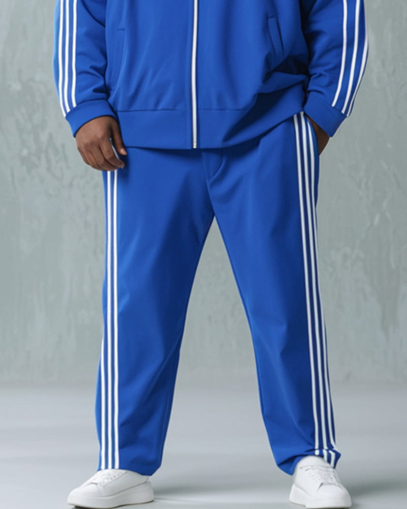 Big & Tall Colorblock Shirt Pants Set for big men view 3
