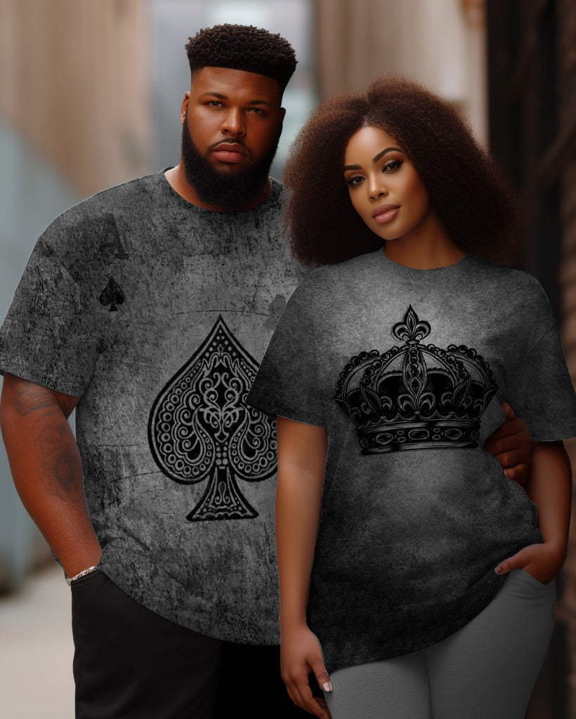 Big & Tall Washed Graphic Streetwear T-Shirt for big men view 1