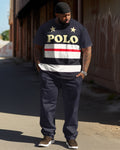 Big & Tall Athletic T-Shirt Pants Set for big men view 1