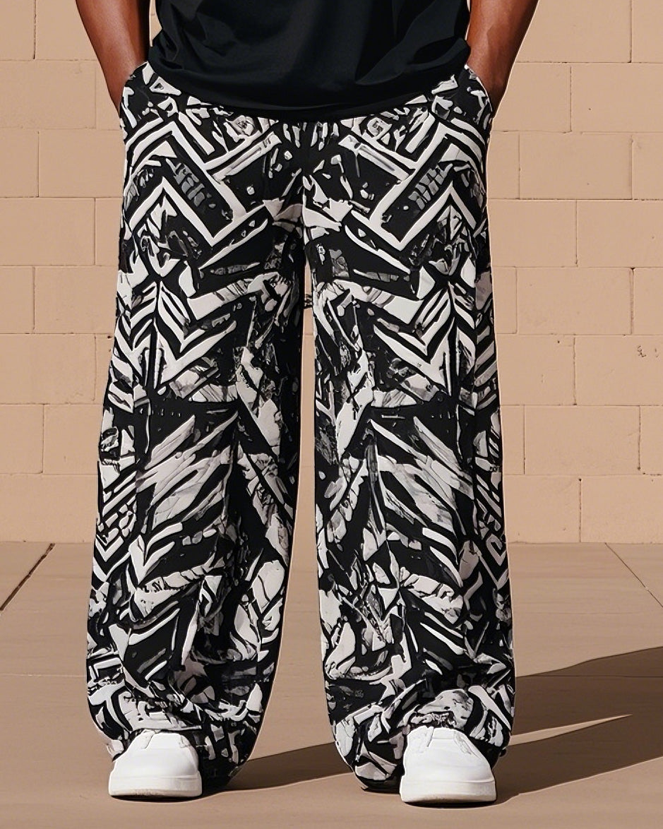 Big & Tall Floral Vest Pants Set for big men view 3