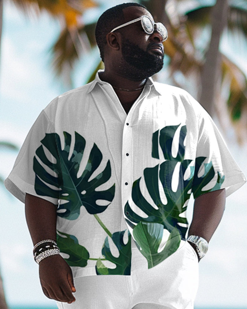 Big & Tall Graphic T-Shirt Pants Set for big men view 2