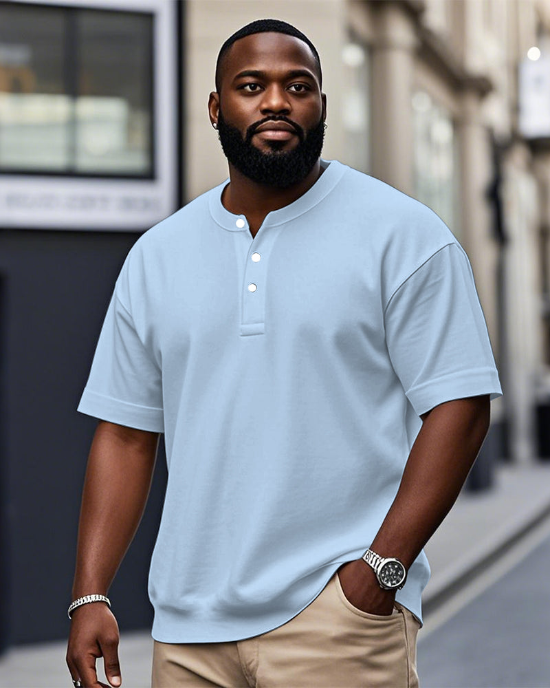 Big & Tall Solid Color T-Shirt for big men view 4