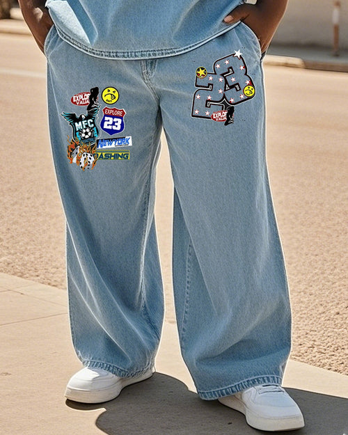 Big & Tall Denim Streetwear Jeans for big men