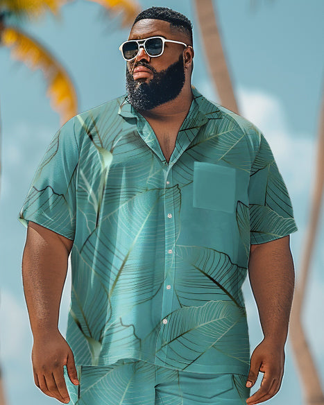 Big & Tall Hawaiian Business Casual Streetwear Jeans for big men view 2